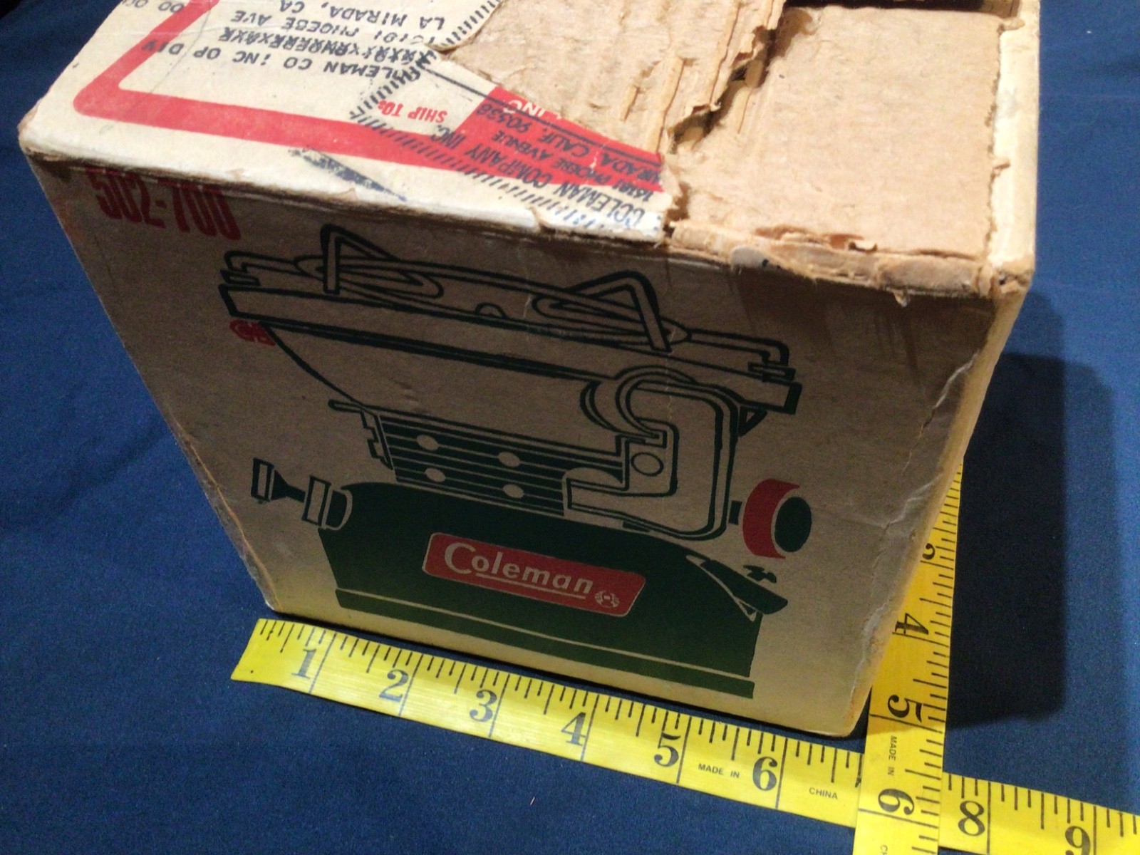 NEW Vintage 1971 COLEMAN Model 502-700 One Burner Sportster Stove NIB unfired 71