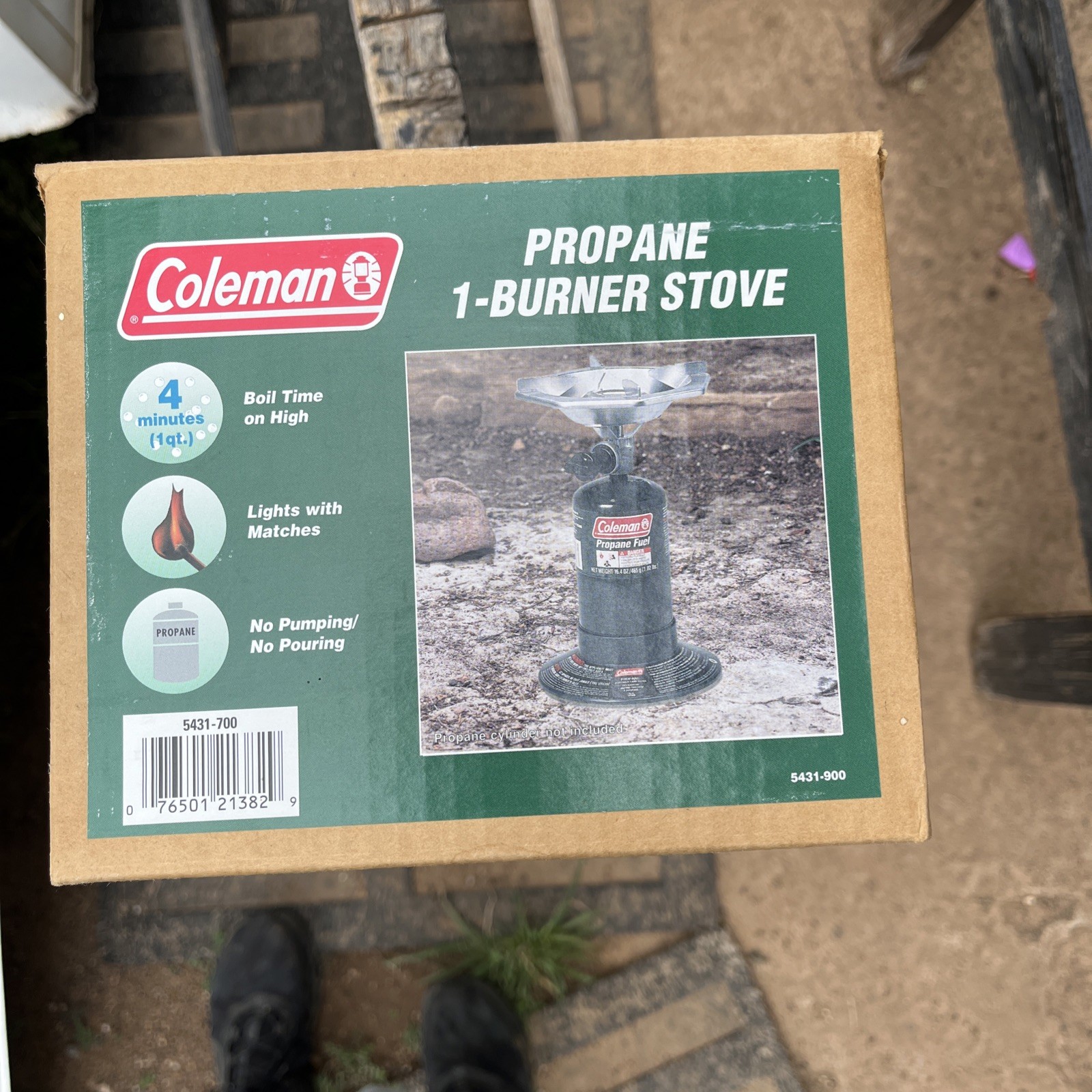 Coleman Propane 1 Burner Stove 5431-700 Brand New Never Used Open Box
