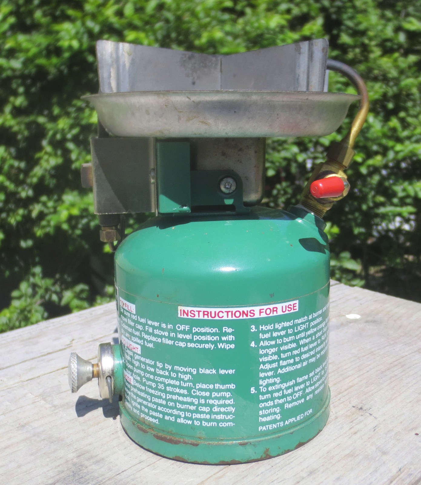 Vintage Coleman Peak 1 #576 Lightweight Backpack Stove Dated 2/77 Made in Canada