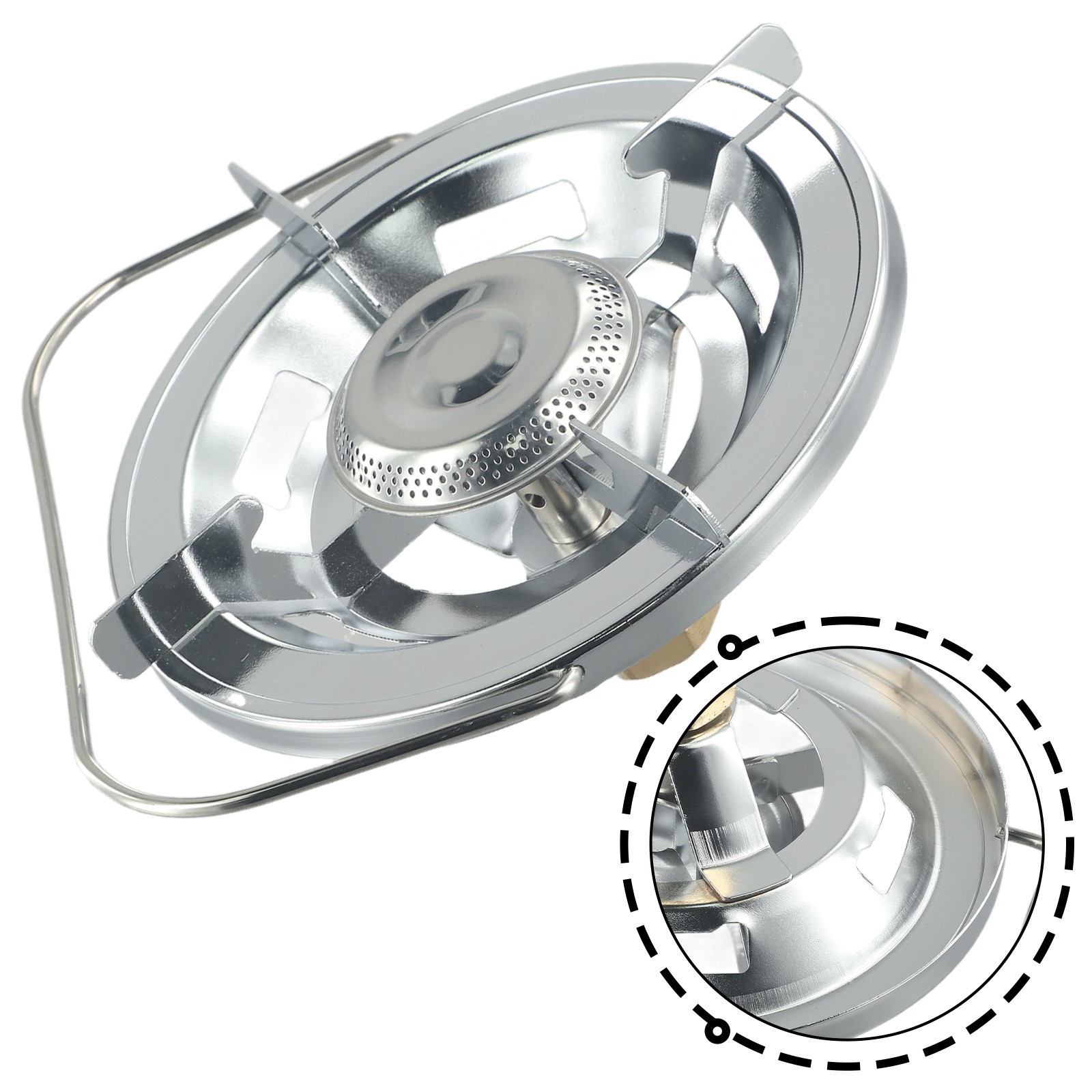 Outdoor Liquefied Gas Burner Cooker Top Camping Stove Furnace Head With Handle