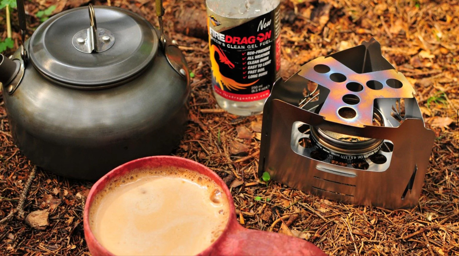 Bushbox Essentials Ultralight Multi-Fuel Stove. Less than 4 ounces.