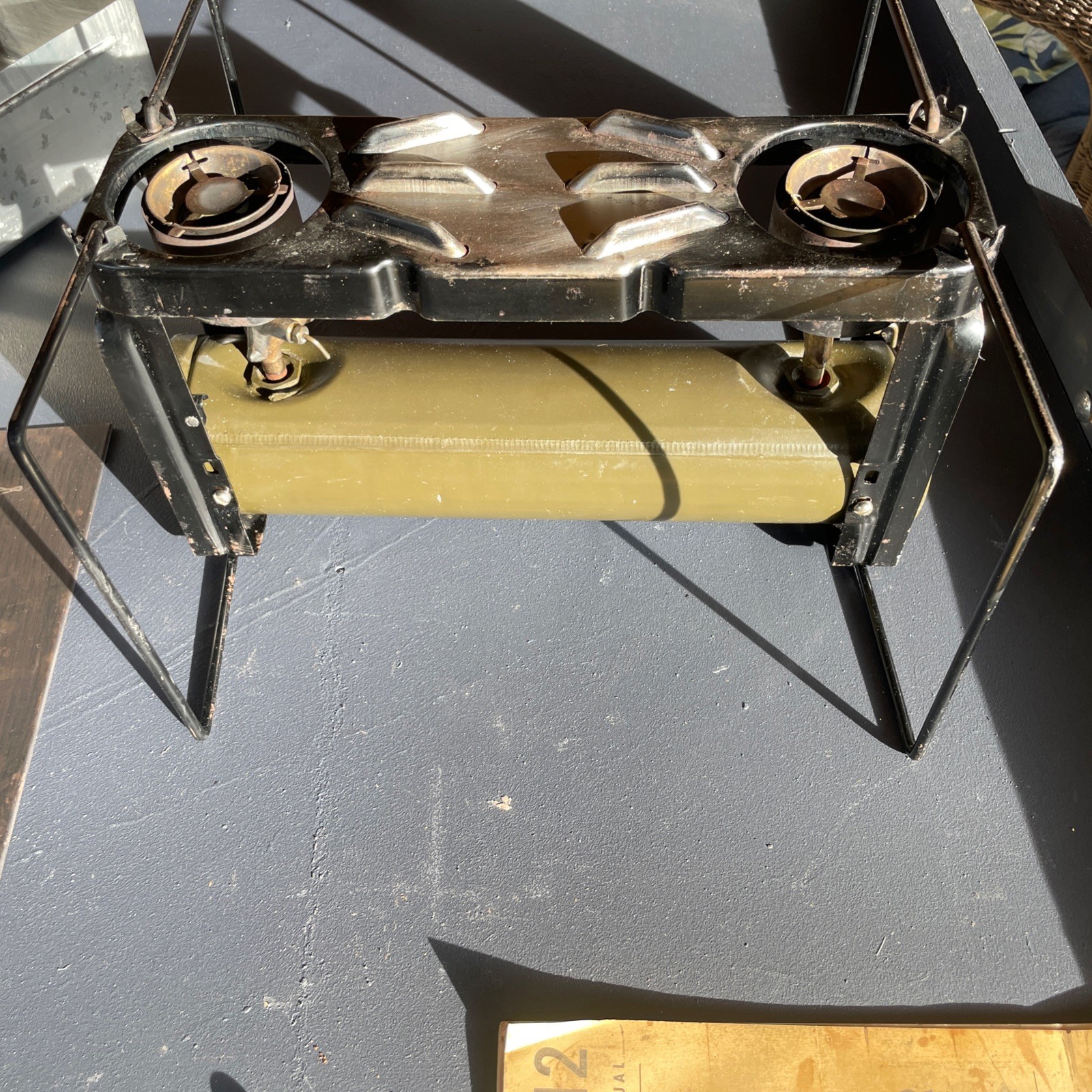 Vintage Coleman Camp Stove Model 5 2 Burner Military