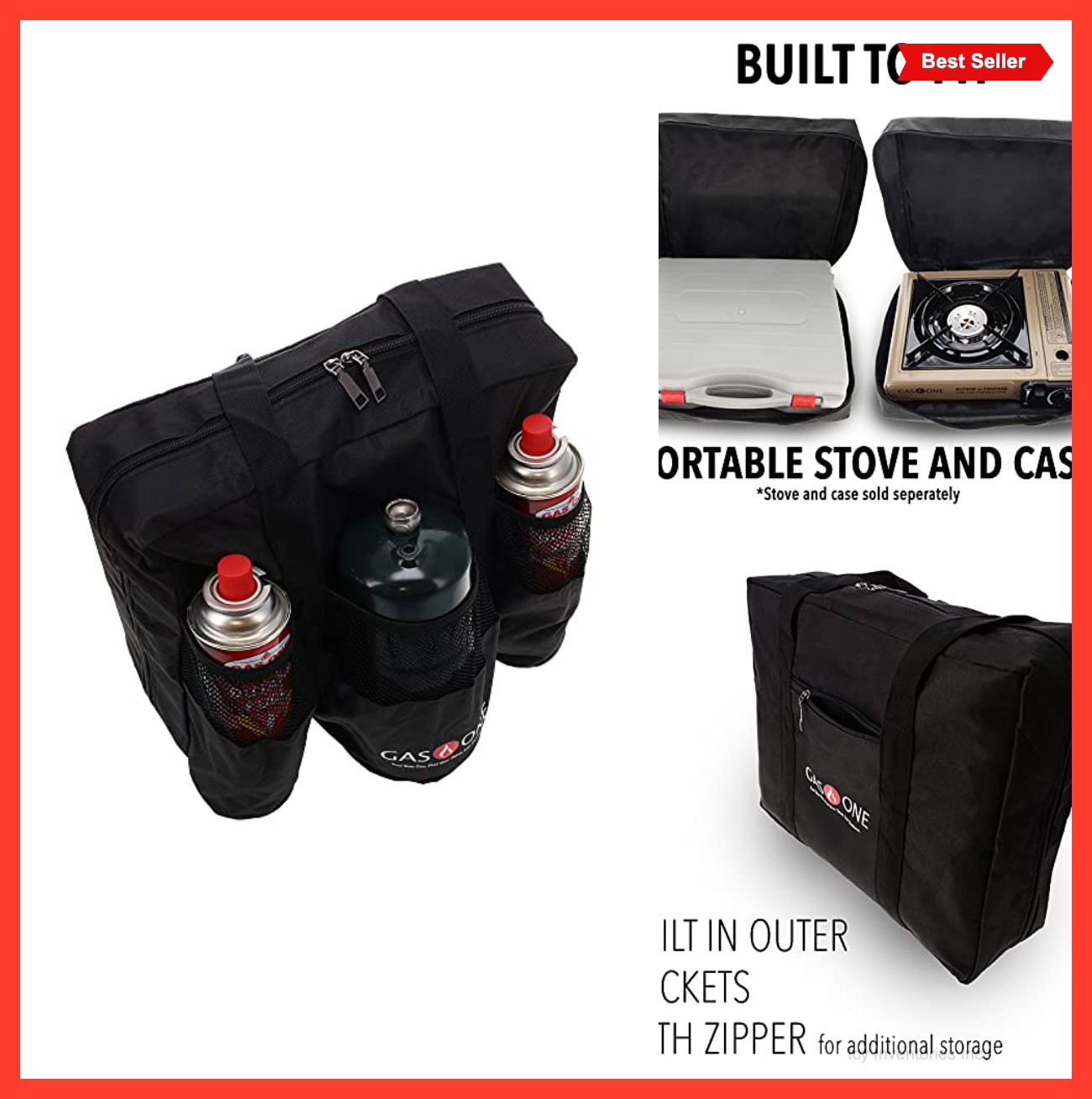 Camping Stove Carry Bag Universal Fit Heavy Duty For Butane Stoves