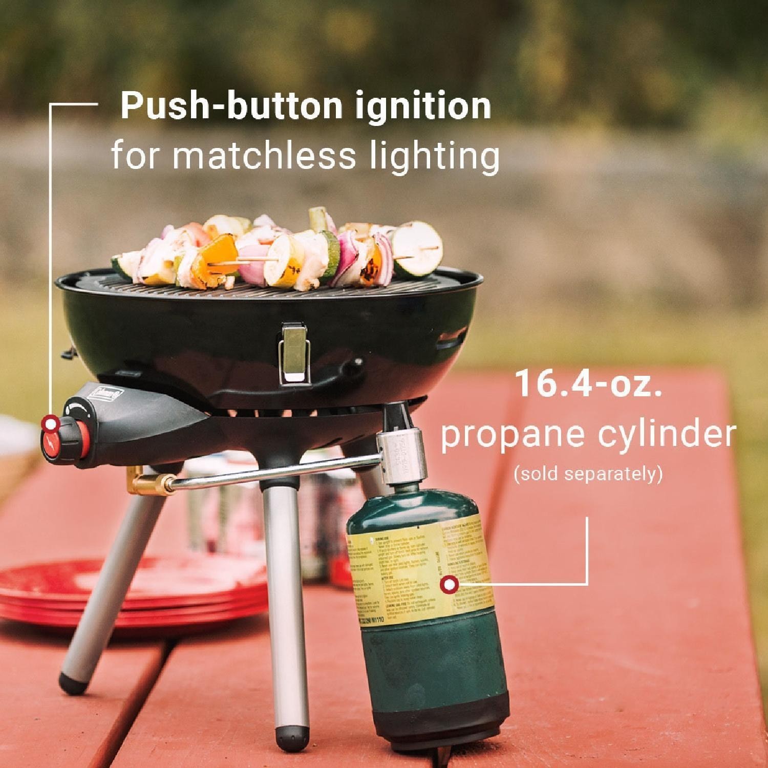Coleman 4 In 1 Portable Propane Gas Cooking System Camping Stove Grill Outdoor