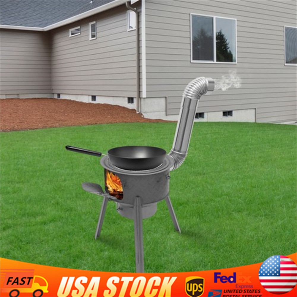 Multifunction Wood Burning Stove, Camping Wood Stove, Portable Wood Stove,16.9in