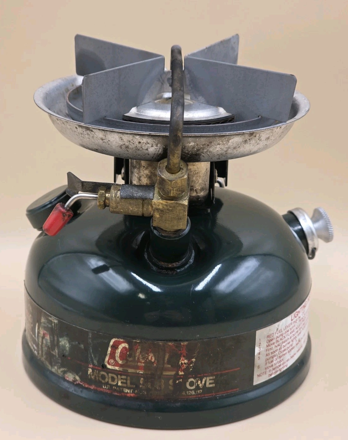 VINTAGE COLEMAN USA MODEL 508-700 1989 SPORTSTER II CAMP STOVE W/ CASE