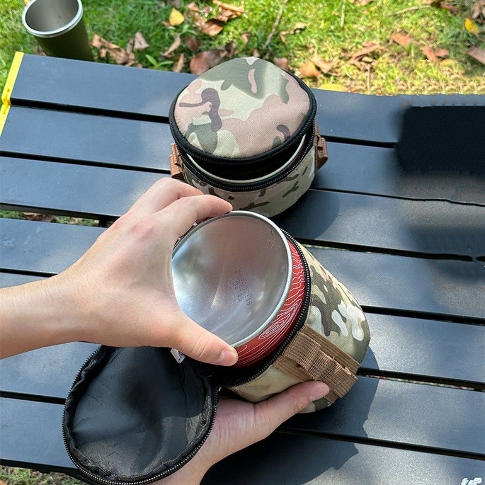 Portable Gas Canister Storage Pouch For Outdoor Camping