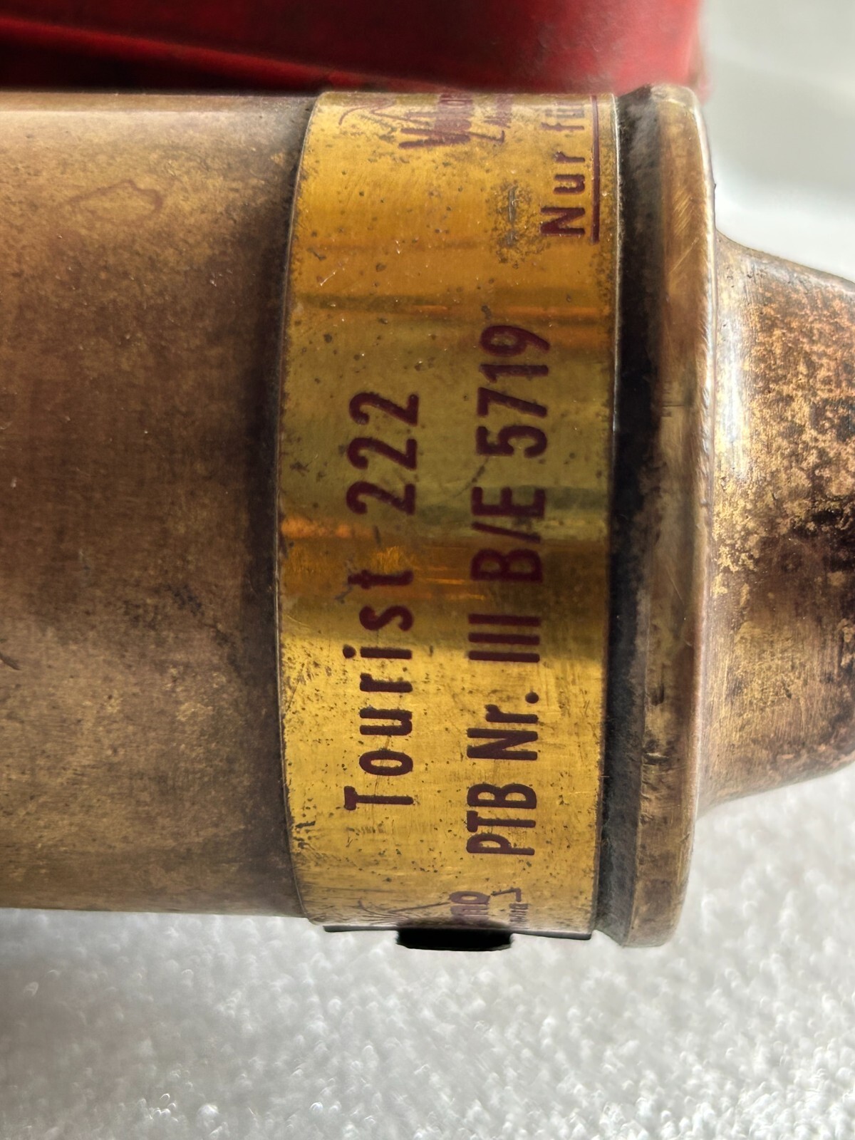 OLD VINTAGE VULCANO ALEMANIA BRASS KEROSENE CAMP STOVE WITH ORIGINAL TIN BOX