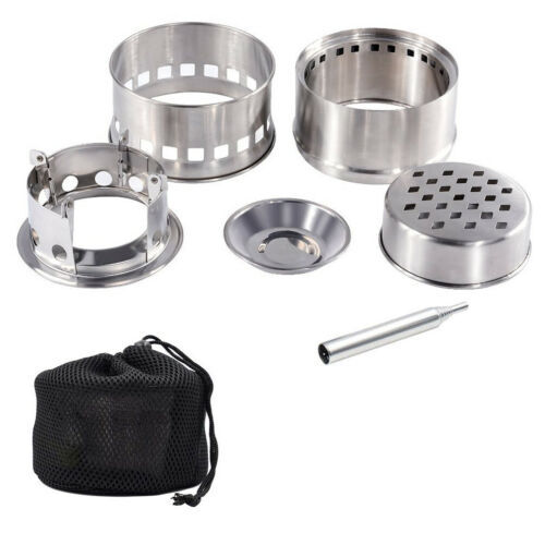 Portable Wood Burning Stove Stainless steel Stove Party Camping Stove Outdoor