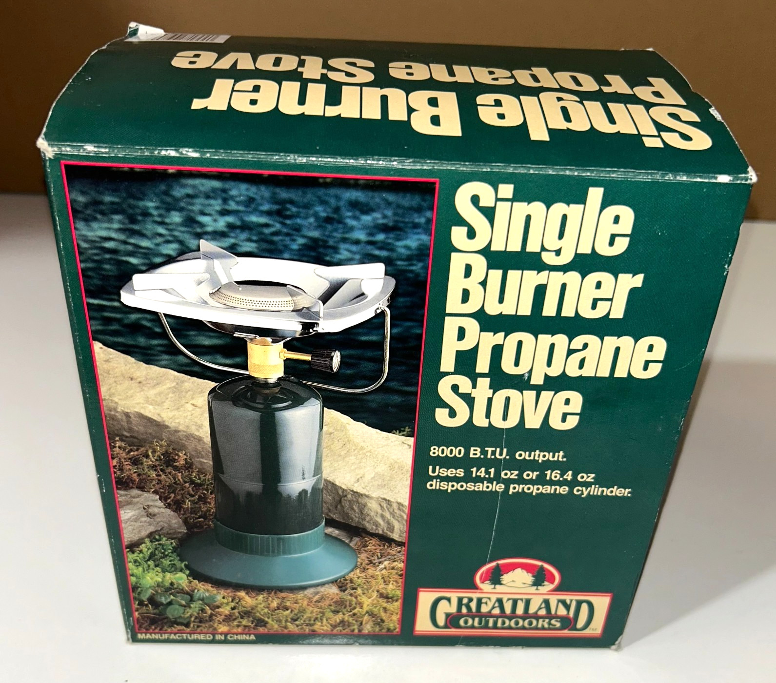 Greatland Outdoors Single Burner Propane Camp Stove NEW