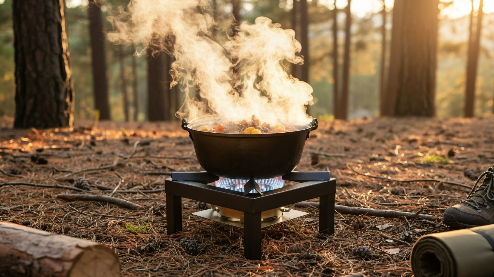 High Output Propane Outdoor Burner Single Stove Heavy Duty Camping Cooking Gas-