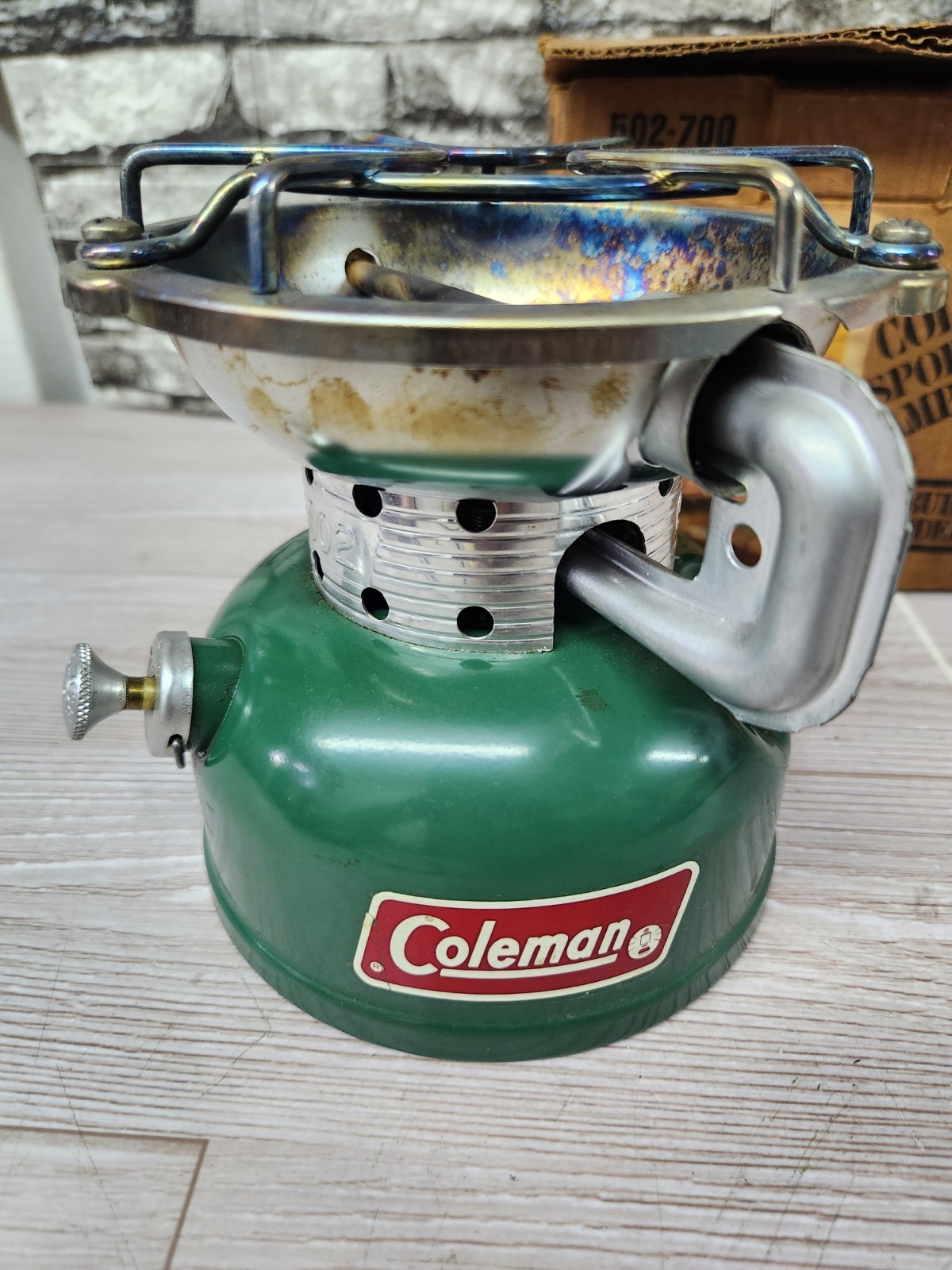 VINTAGE COLEMAN SPORTSTER 502-700 CAMP STOVE 1 BURNER GSS PORTABLE