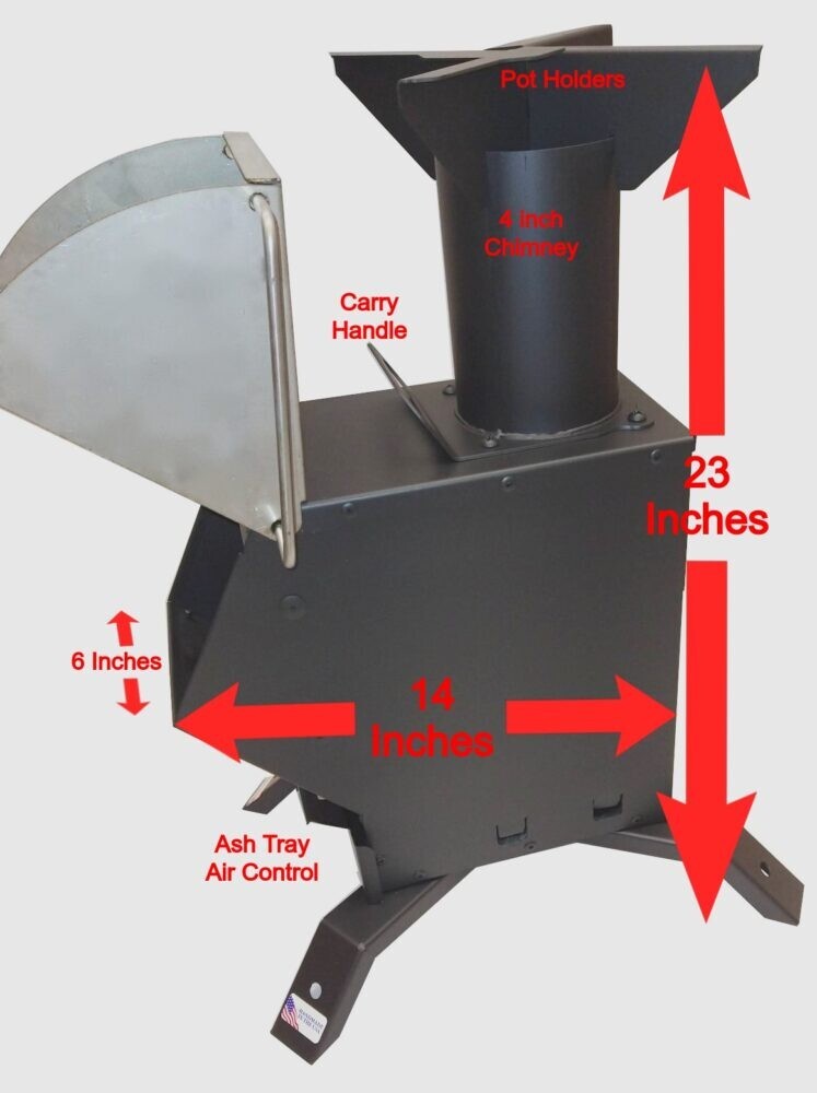 Bullet Proof Rocket Stoves 50BMG Cooking Emergency Tent Heating