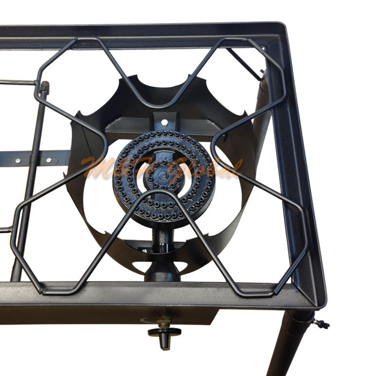 Heavy Duty Double Burner Stove with Stand Gas Regulator Outdoor Camping Pinic