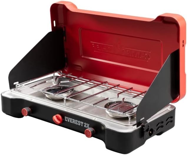 Camp Chef Everest 2X 2-Burner Propane Stove – 40,000 BTU, Portable Camping