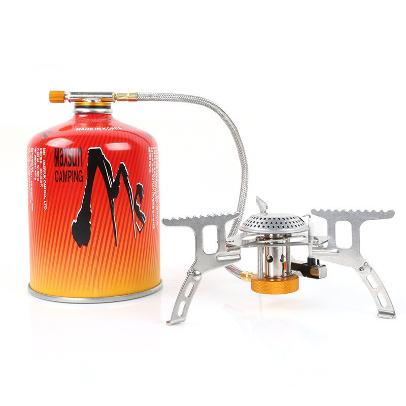3900W Portable Backpacking Stove, Camping Gas Stove 1LB Propane Tank Adapter New