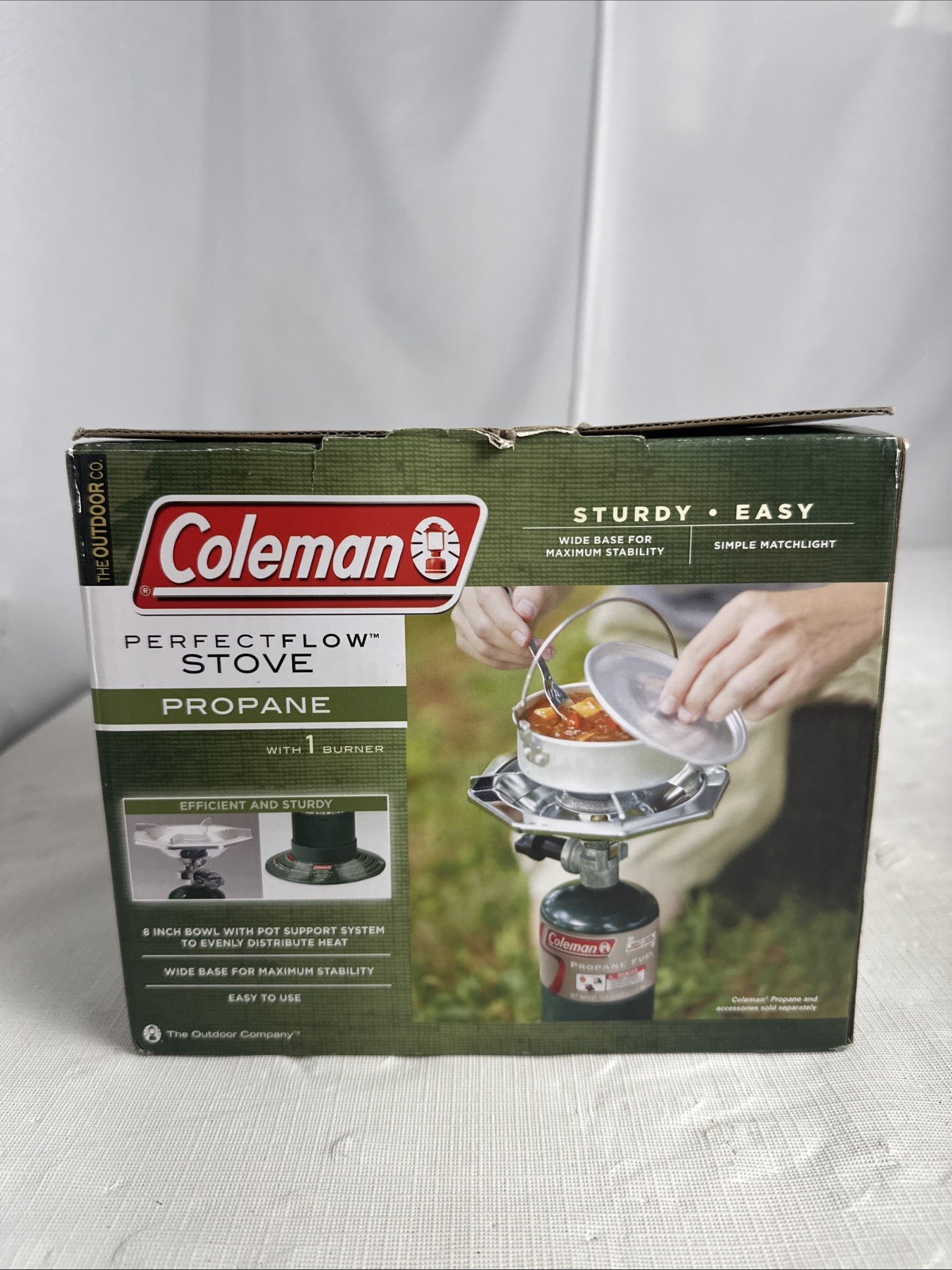 Coleman PerfectFlow 1-Burner Propane Stove Pressure and Heat Control New Camping