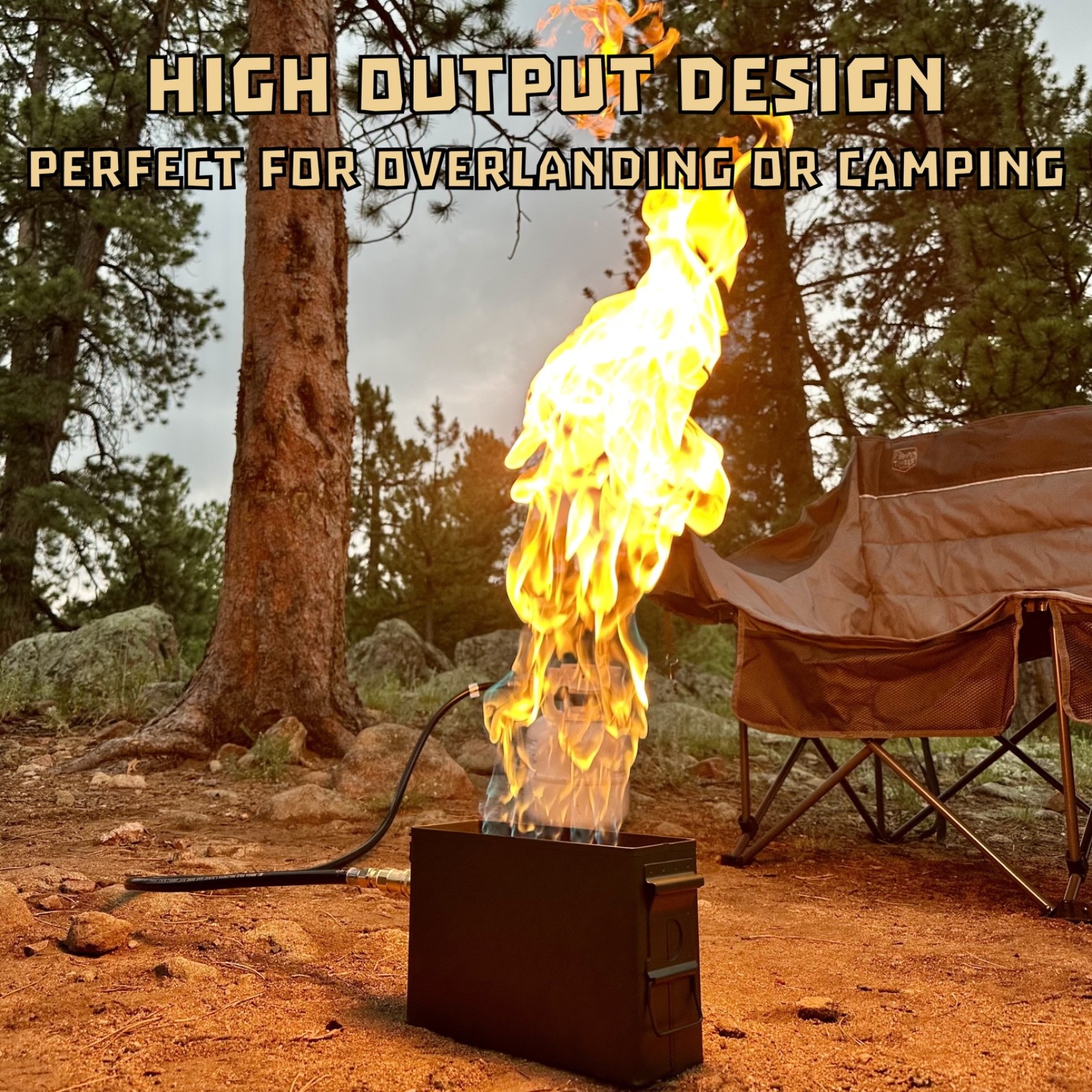 DS Customs Fire Can – Overland & Camping Portable Propane Fire Pit