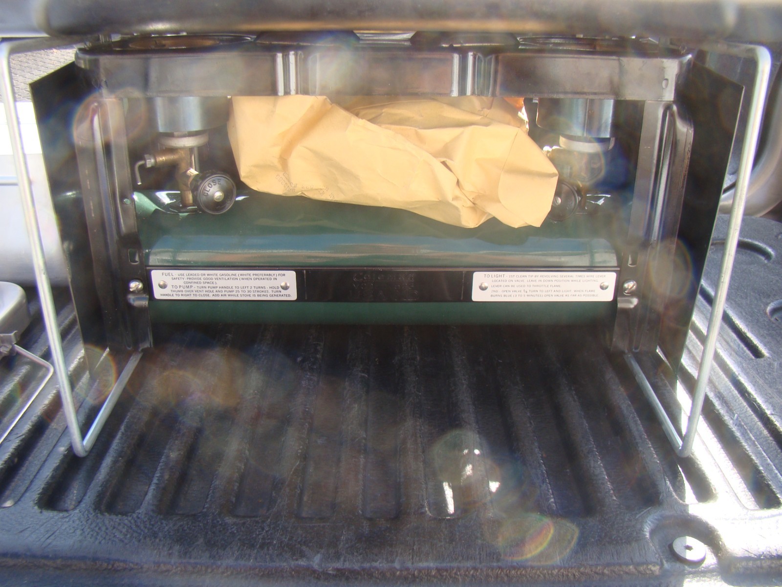 Coleman Model 523 Military Medical Stove Unused w/ Case Tank Basket & Parts USA