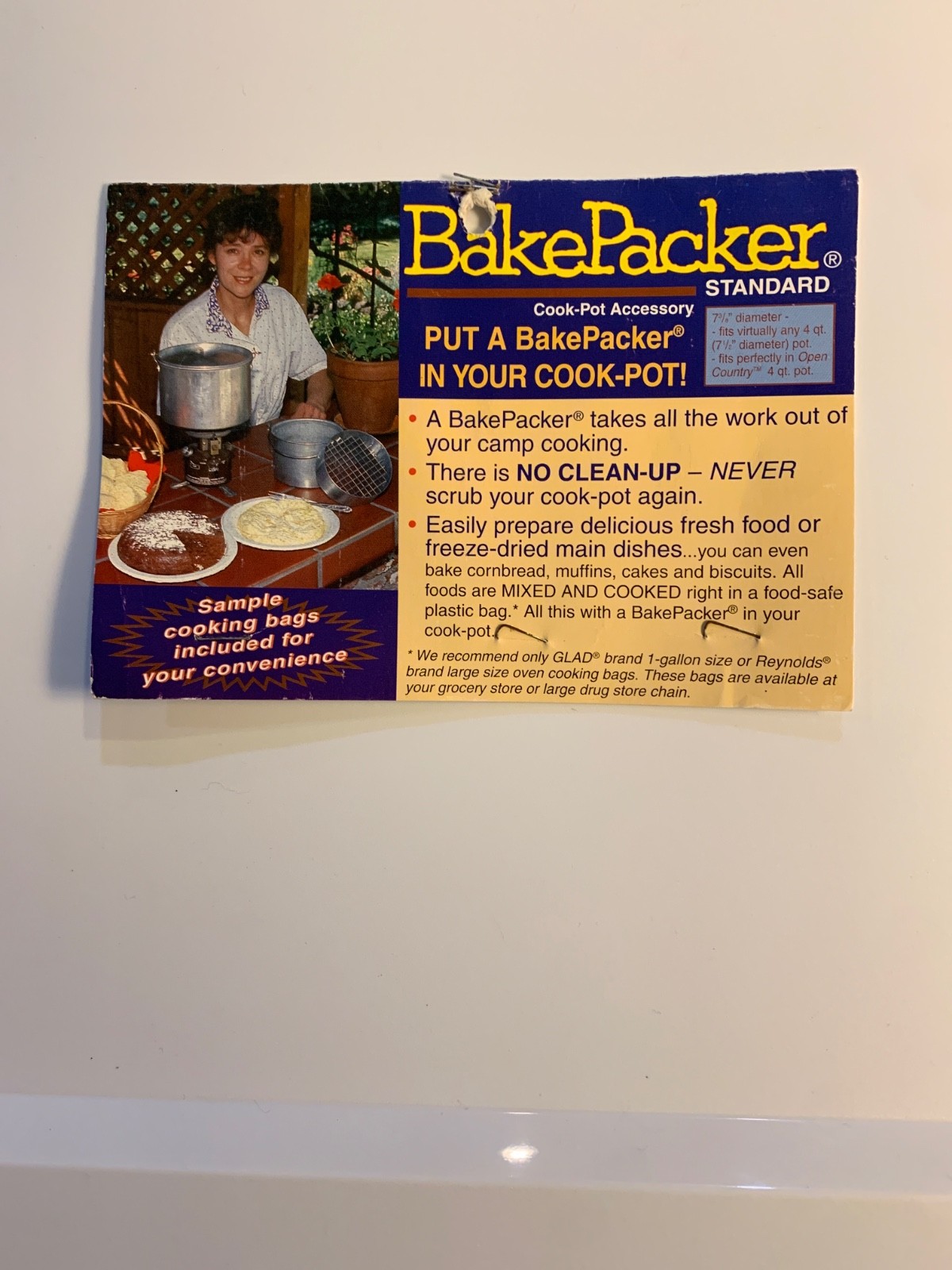 Vintage “BakePacker” Standard outdoor cookware for the outdoors person