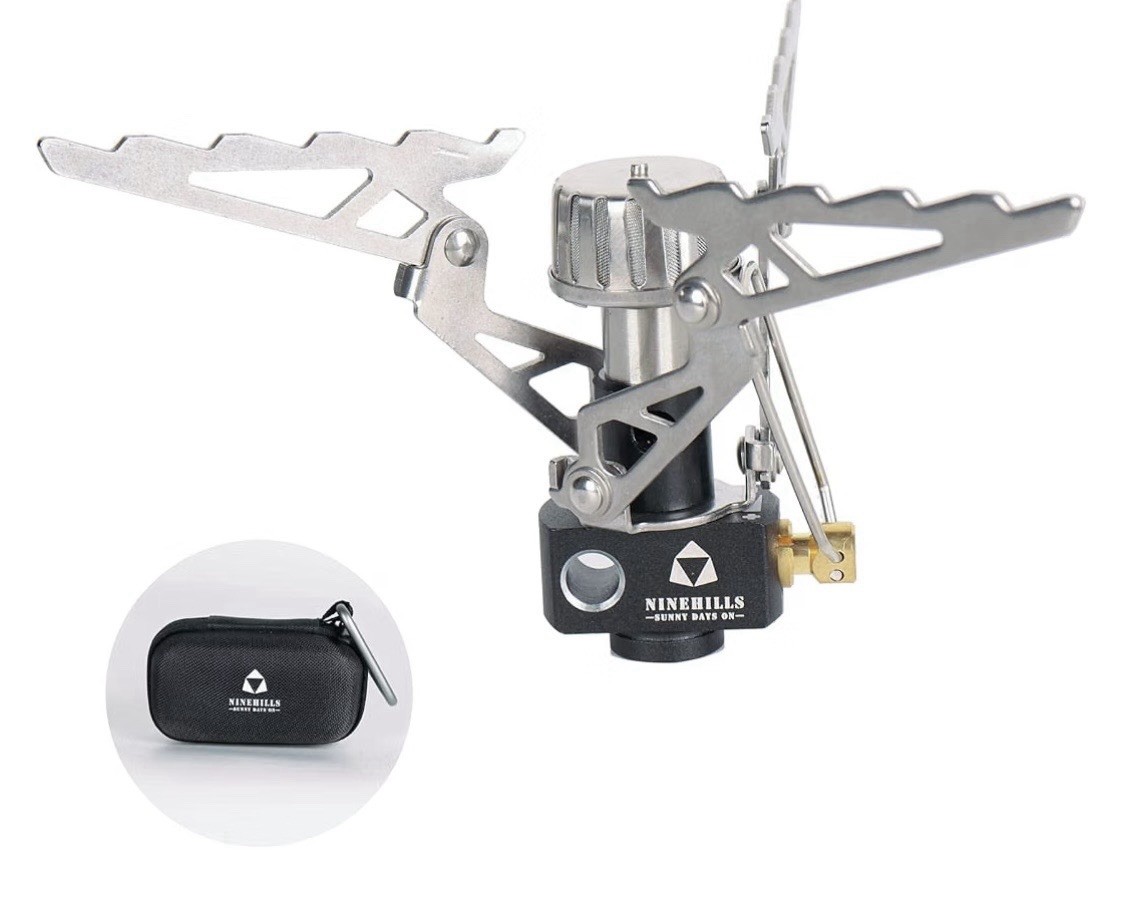 Ninehills Portable Propane Stove, Compact Manual Ignition, Single Burner
