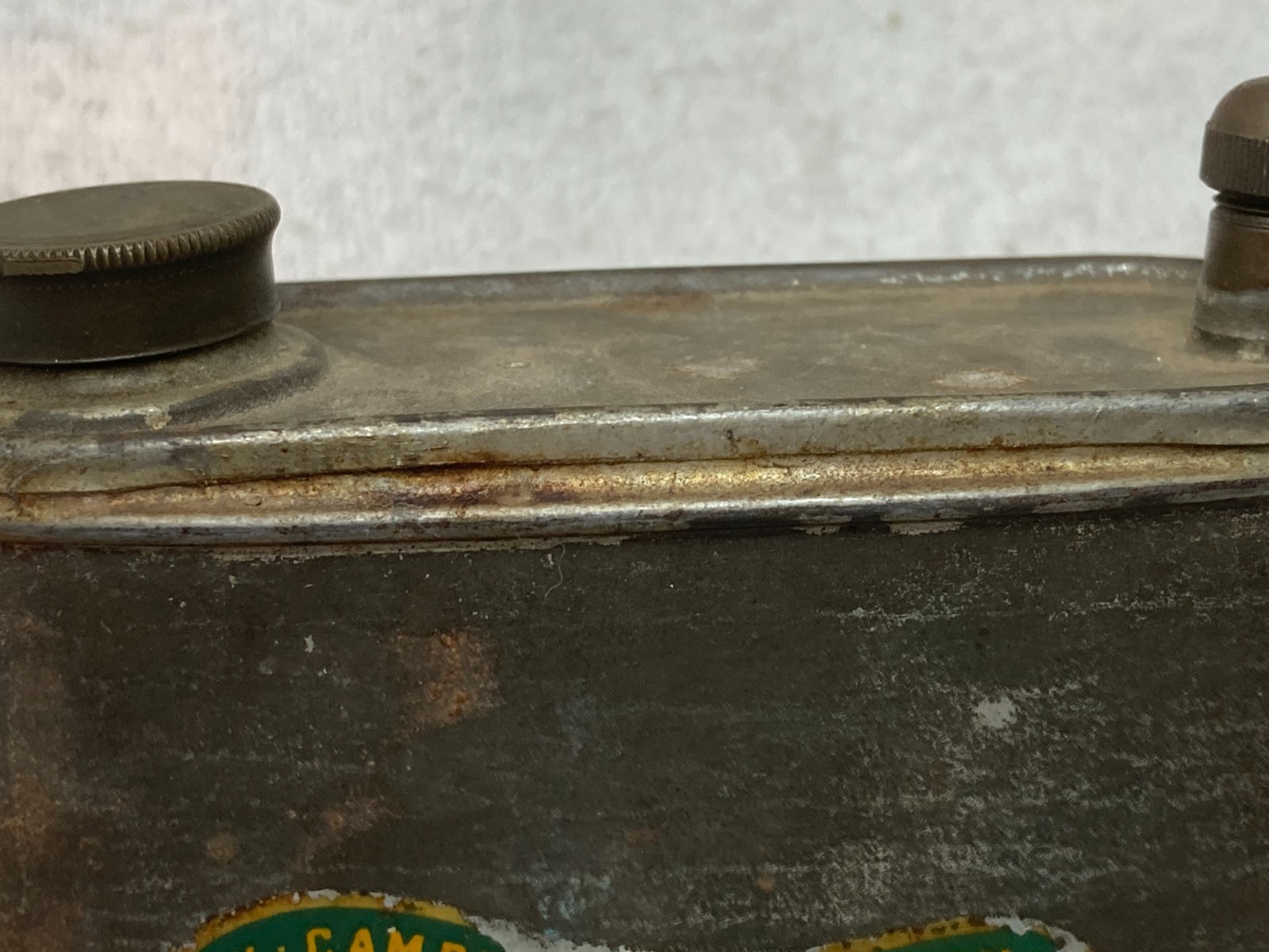 Vintage Cavog CV Fuel Tank mfg in West Germany Brass Caps