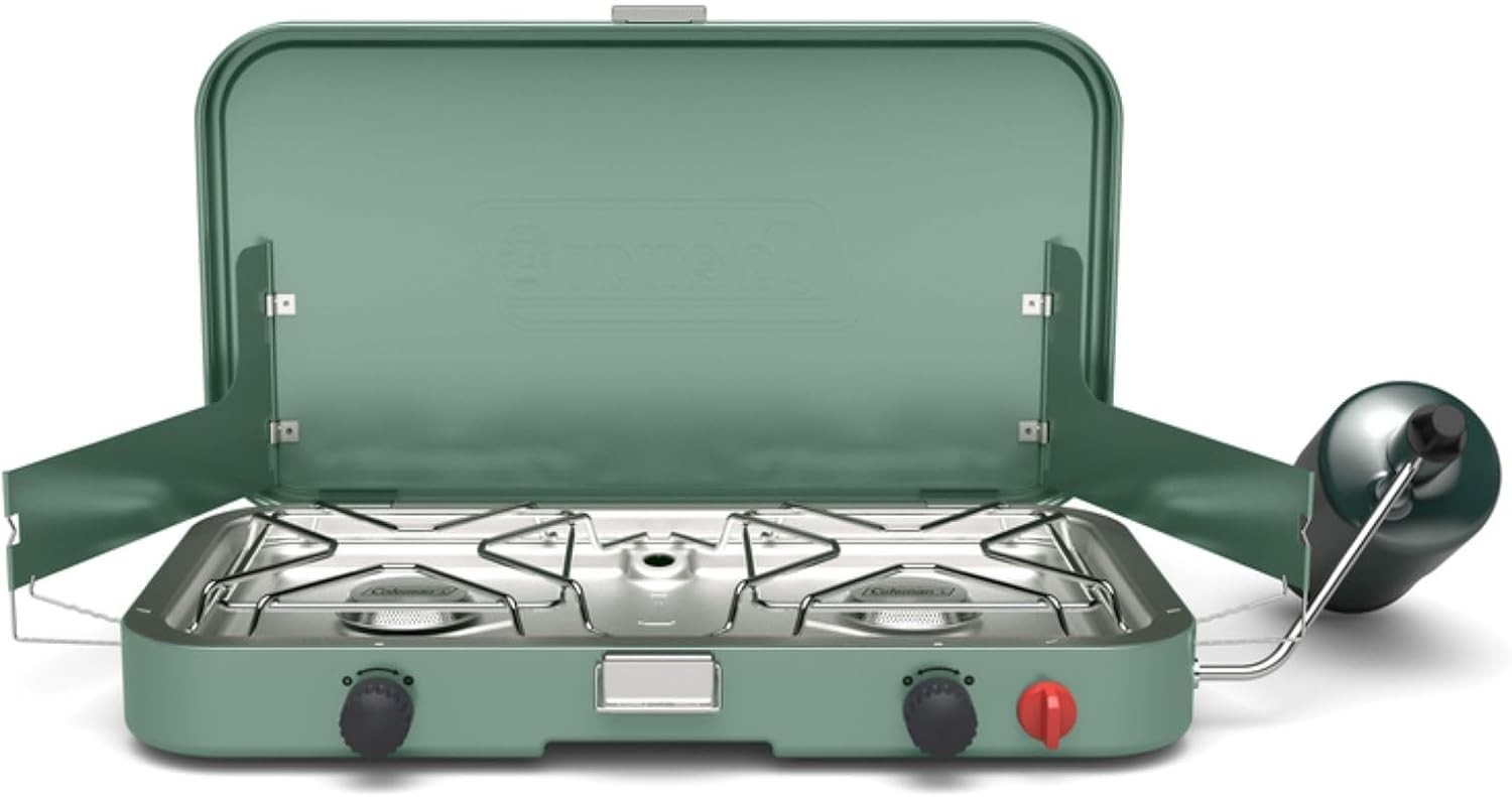 Cascade 18 1-Burner Camping Stove Portable Cooktop W/ 8000 BTUs & Matchless