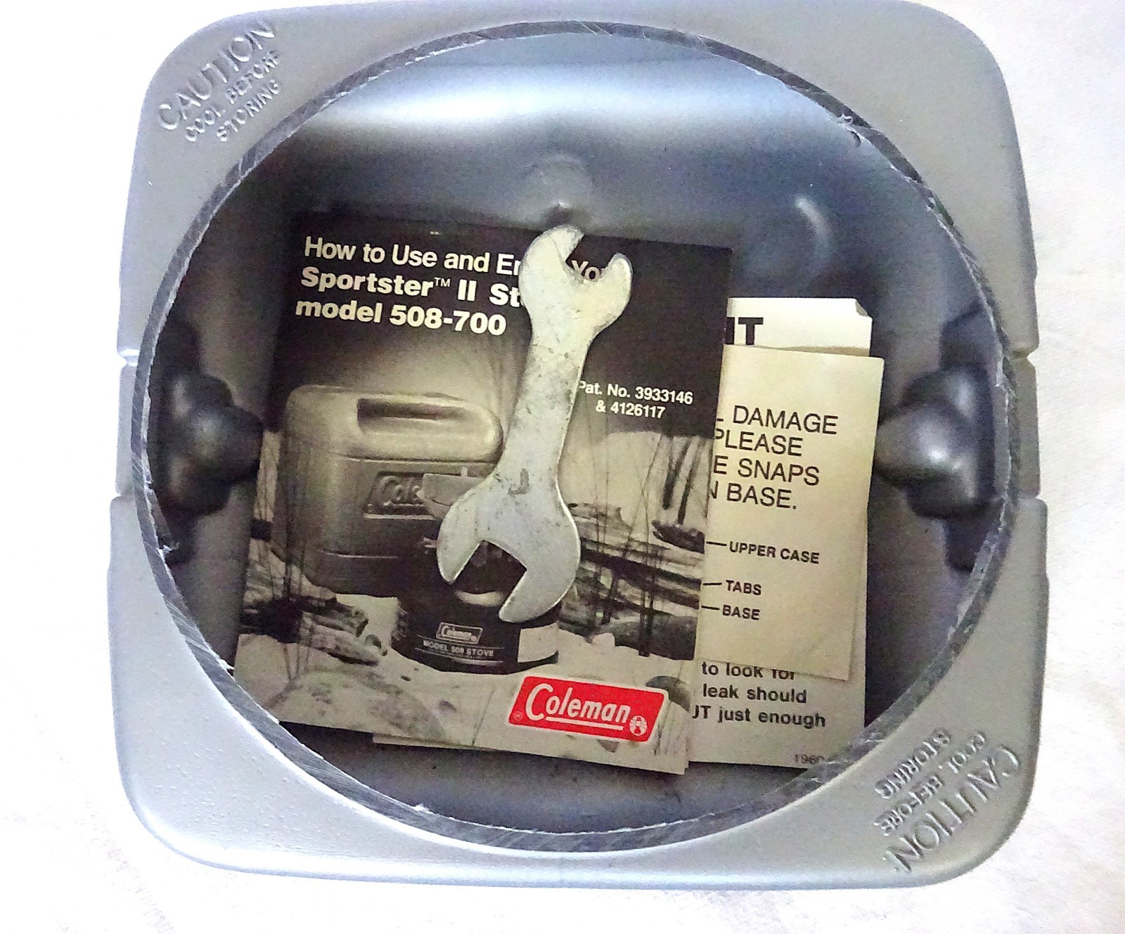 Vintage Coleman 508 Sportster Camp Stove w/Carry Case 06/89 NICE