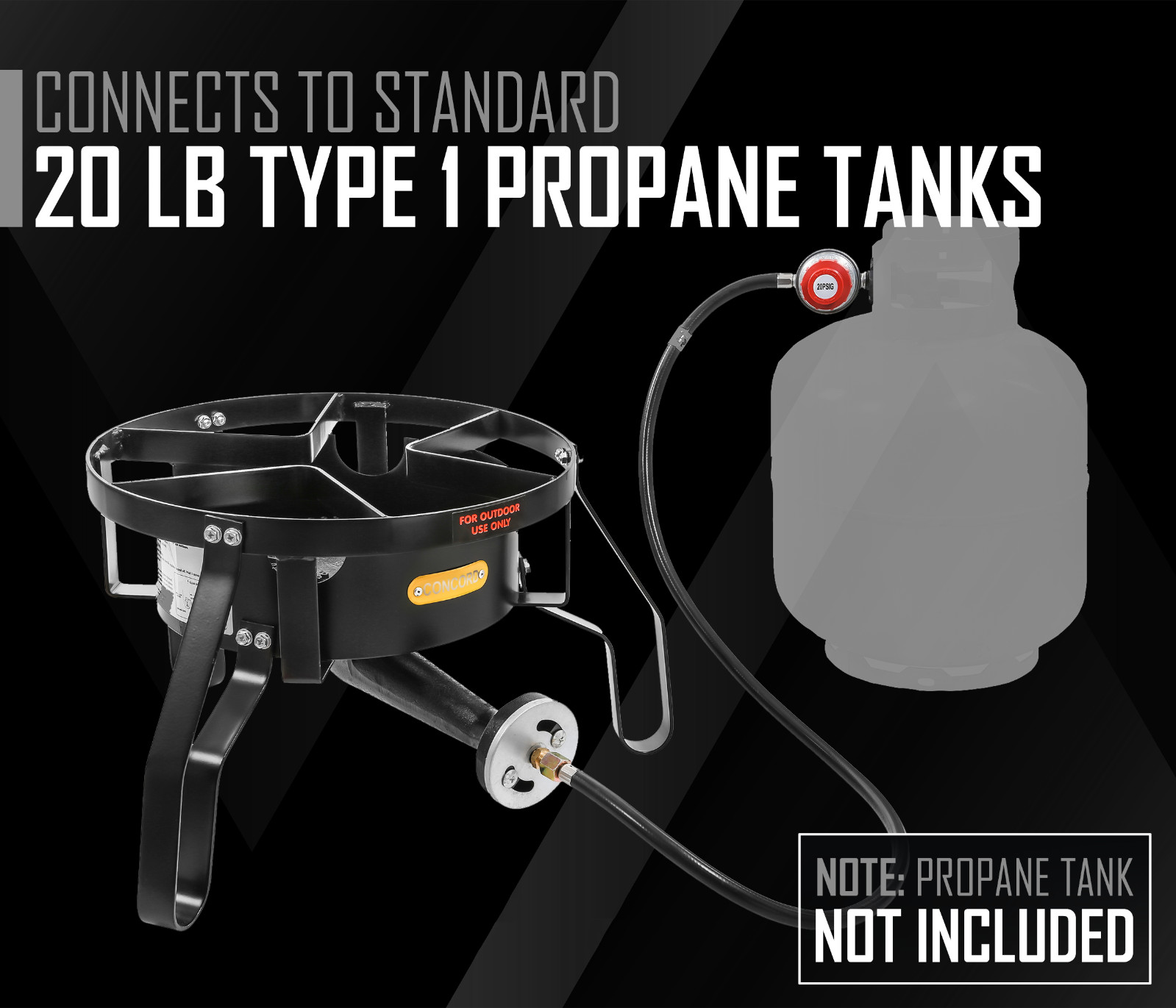 CONCORD Banjo Single Burner Outdoor Stove w/ Stand Home Brew Kettle Supply