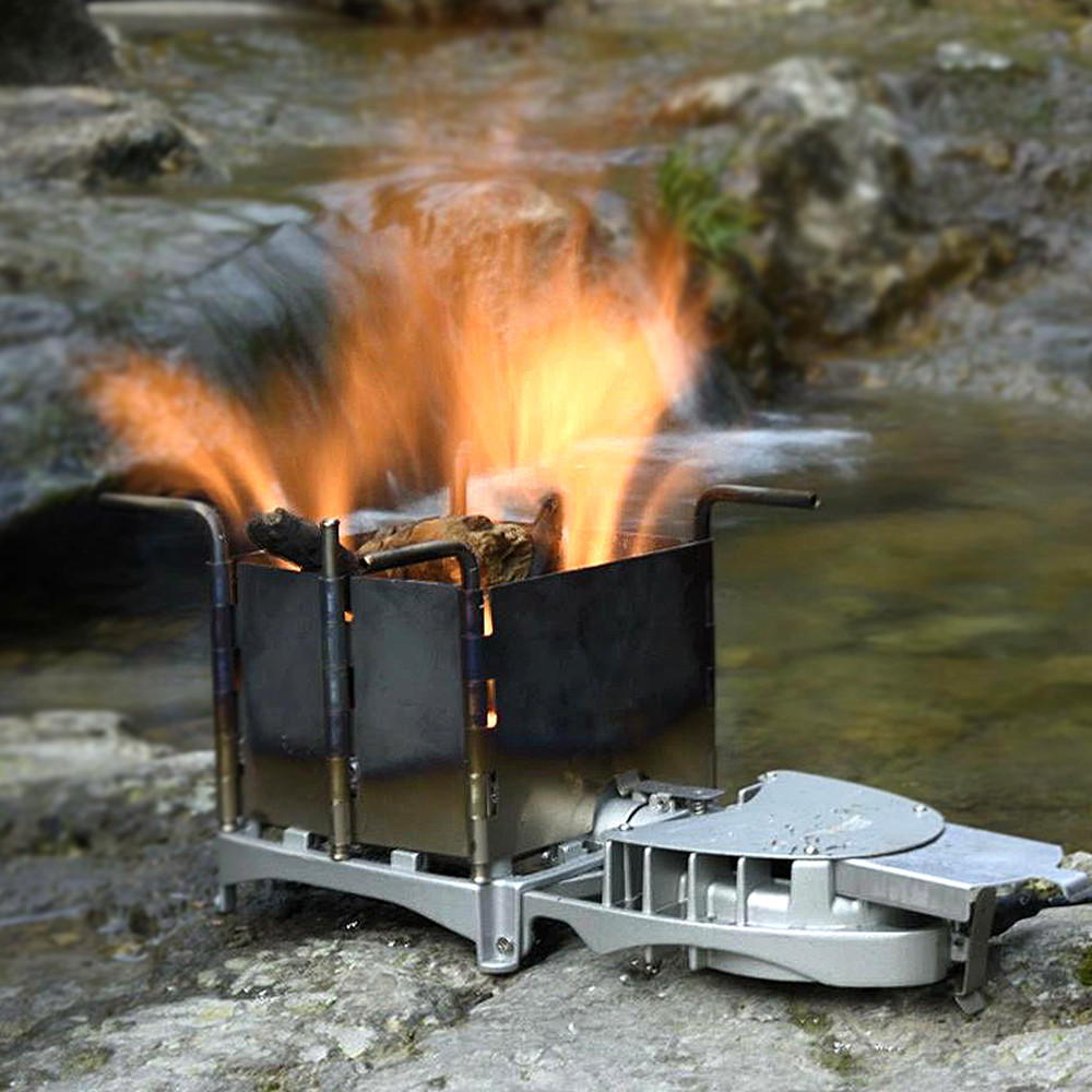 BRS 6000W Outdoor Picnic Wood Burning Stoves Foldable Firewood Grill BBQ Furnace