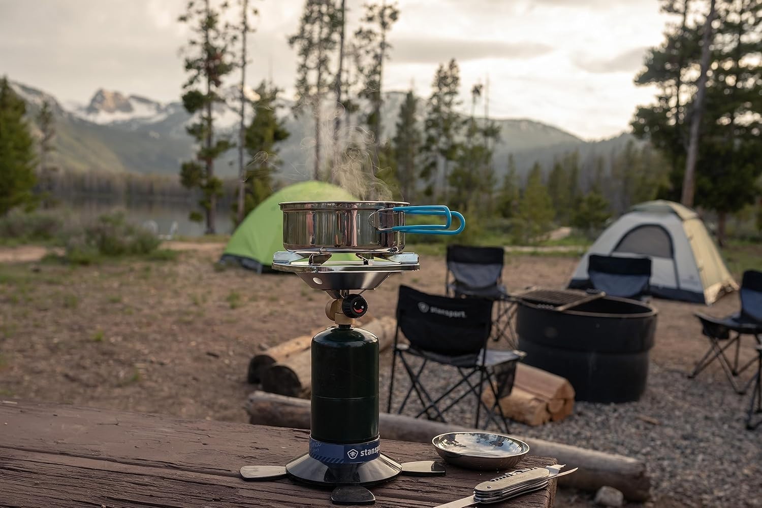 Lightweight Outdoor Camping Propane Stove – 10,000 BTU with DuraBase Sturdiness