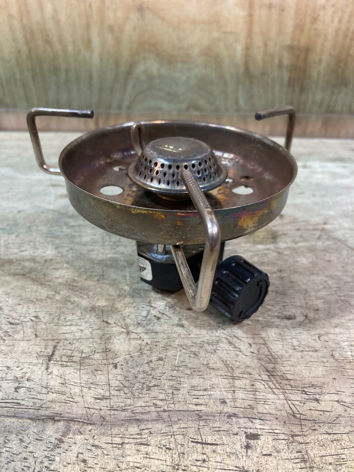 Older Coleman Peak One 3001-700T one burner backpacking stove butane/propane