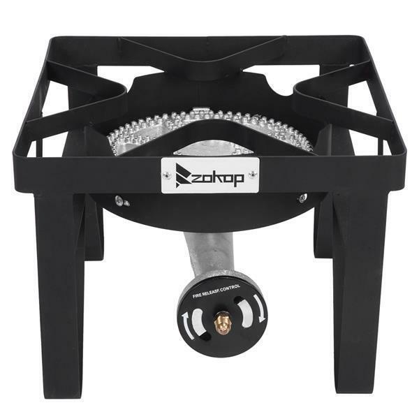 200,000 BTU High-pressure Propane Burner Camp Stove Portable Cooking Gas Cooker