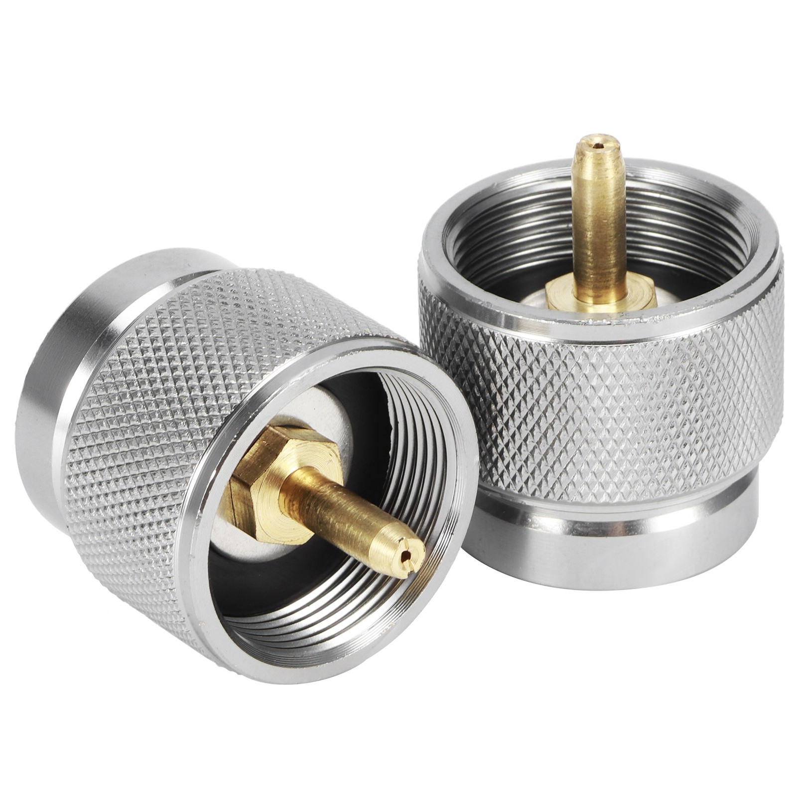 2Pcs G3/4 DN20 FNPT Outdoor Camping Stove Flat Tanks Converter Gas Charging