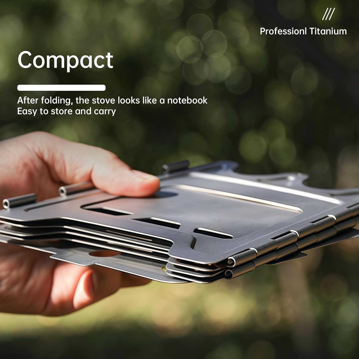 Titanium Wood Burning Stove Foldable Camping Backpacking Stove Portable Wood Alc
