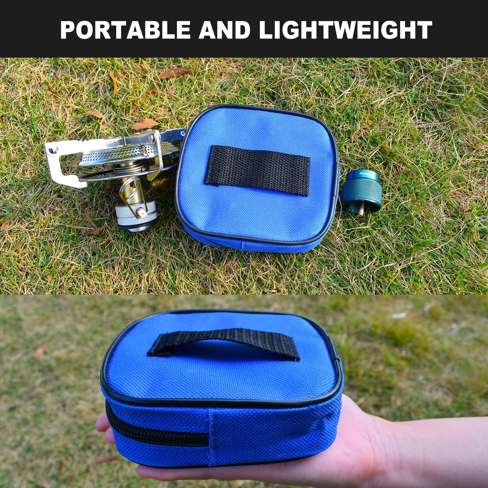 Propane Stove Portable Isobutane Camping Stove with Gas Adapter – 10,000 BTU …