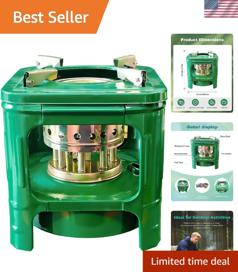 Efficient 1.5 BTU Portable Camping Stove – Perfect for Hiking and Backpacking