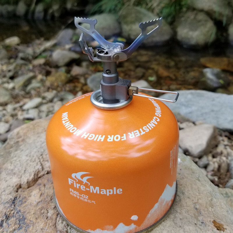 BRS-3000T Titanium Gas Burner Camping Stoves Ultralight w 1 Extra Backup O-Ring