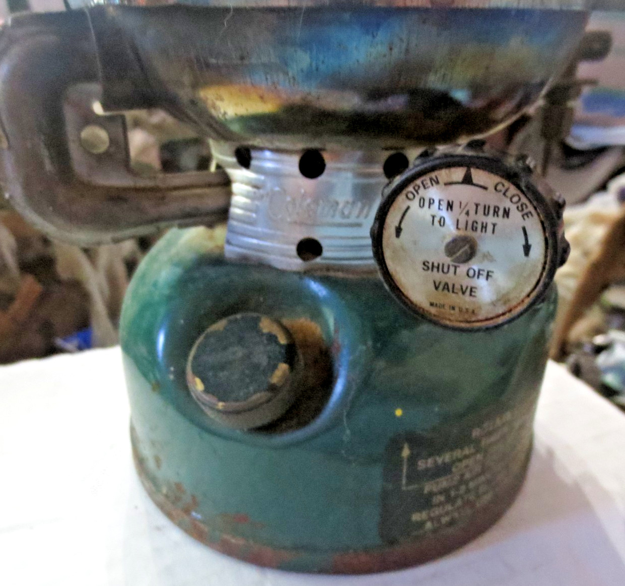Vintage Coleman Sportster 502 Single-Burner Camping Stove Dated 12/1976 Untested