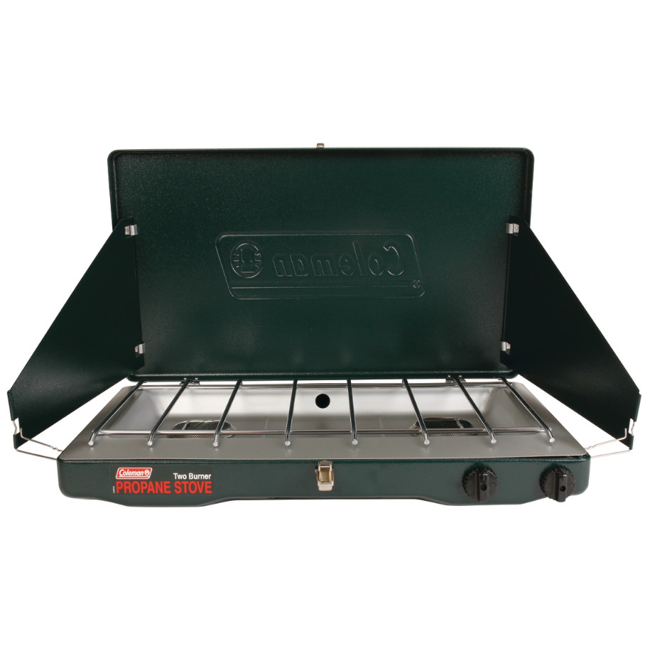 Coleman Brand, Matchlight 10,000 BTU 2-Burner Propane Stove, Black