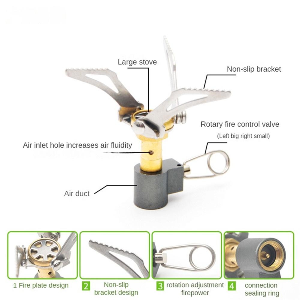 Portable Folding Camping Gas Stove Mini Outdoor Burner Heater for Picnic Cooking