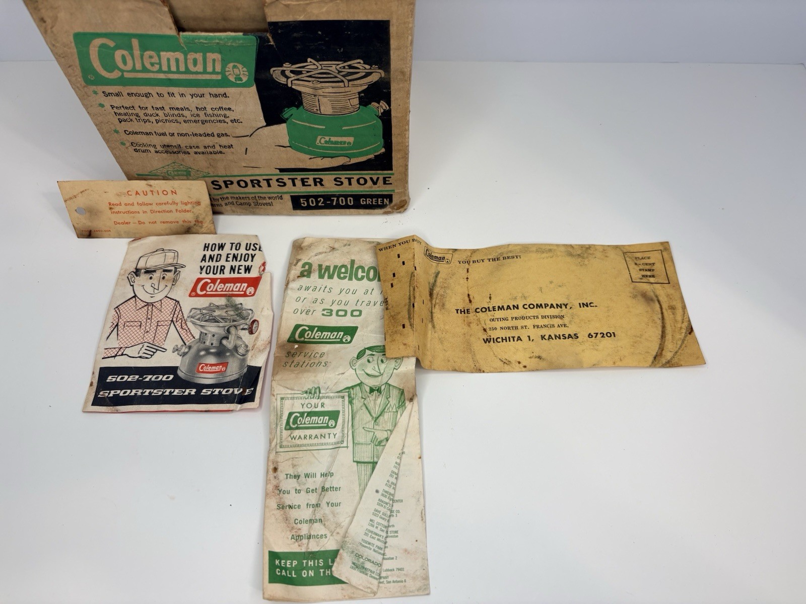 Coleman 502-700 Sportster Camp Cooking Stove Vintage February 1968