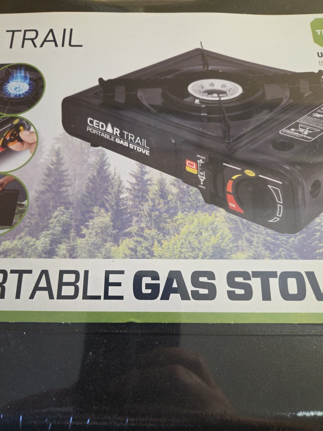 Portable Gas Stove. Cedar Trail. Brand New In Original Packaging