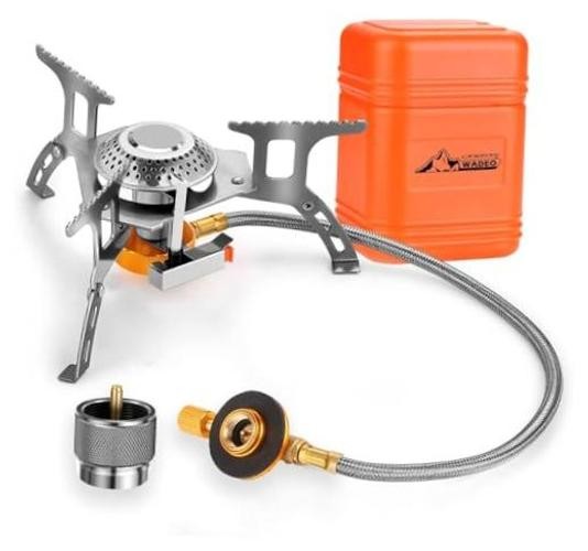 Camping Gas Stove, 3700W Portable Camp stove with Camping Stove Adapter