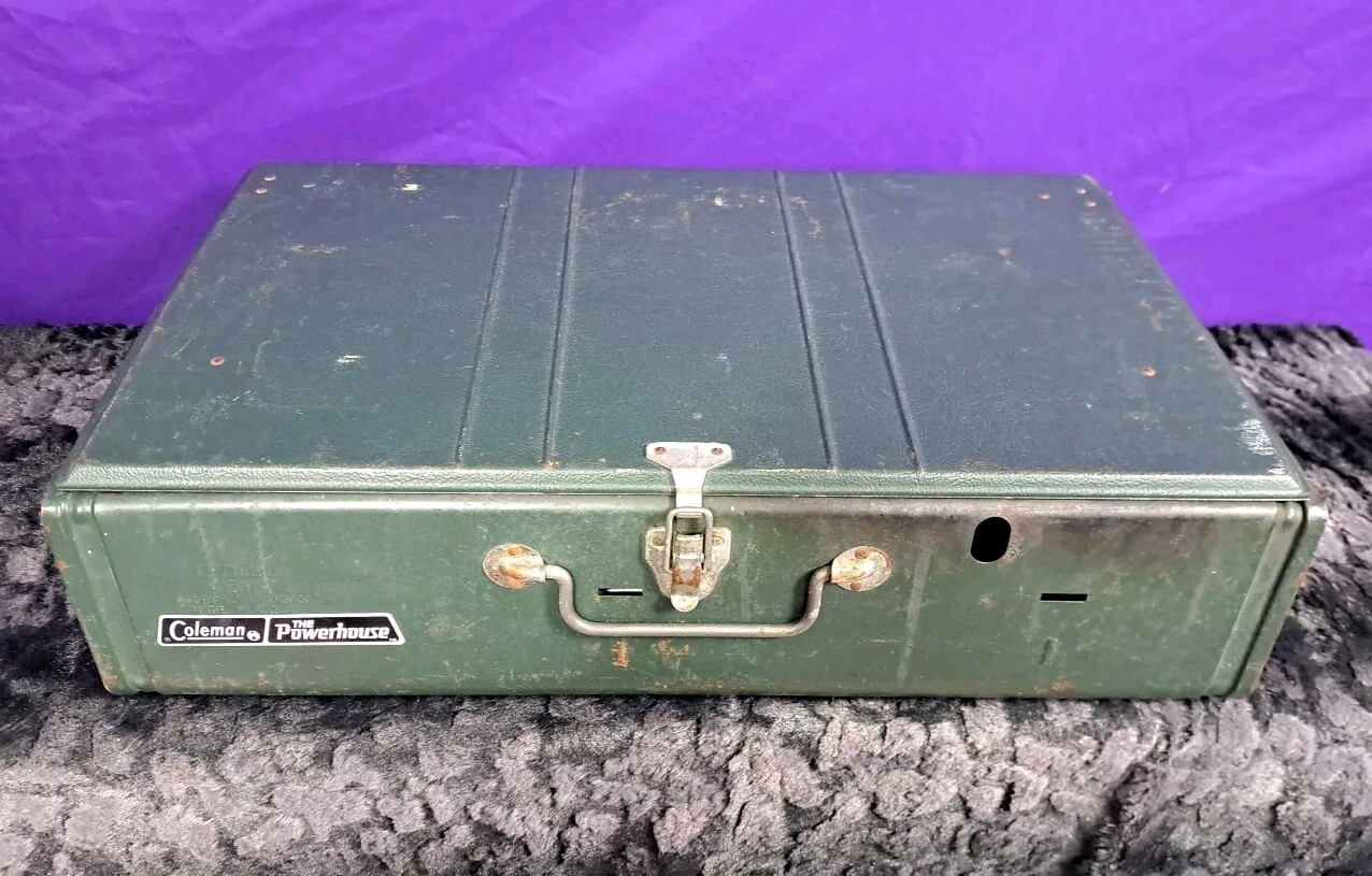 Coleman 413H 2 Burner Campstove Powerhouse NO TANK LP CONVERTED CLEAN & TESTED!