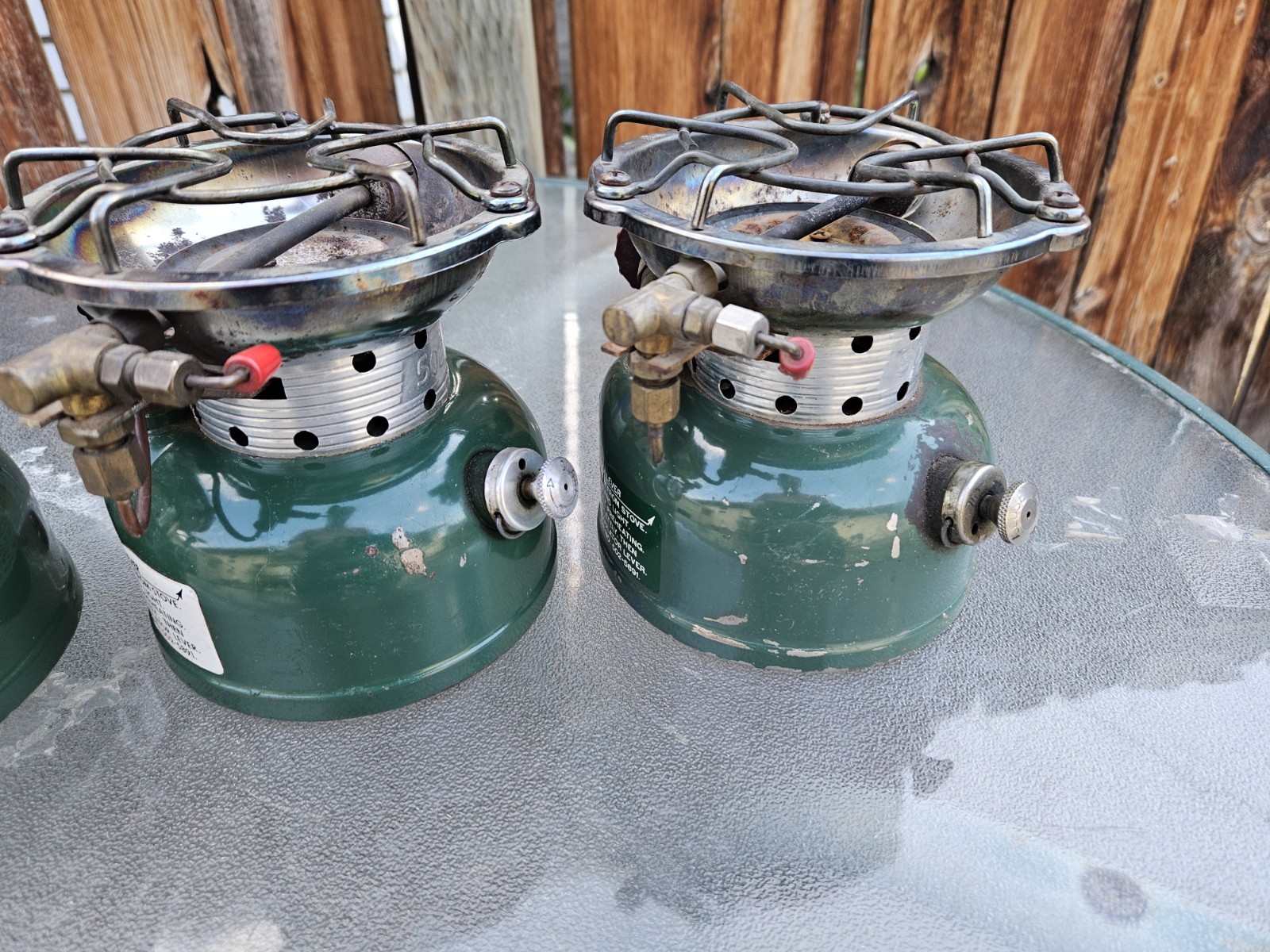 Lot of 3 Vintage Coleman 502 Single Burner Stoves