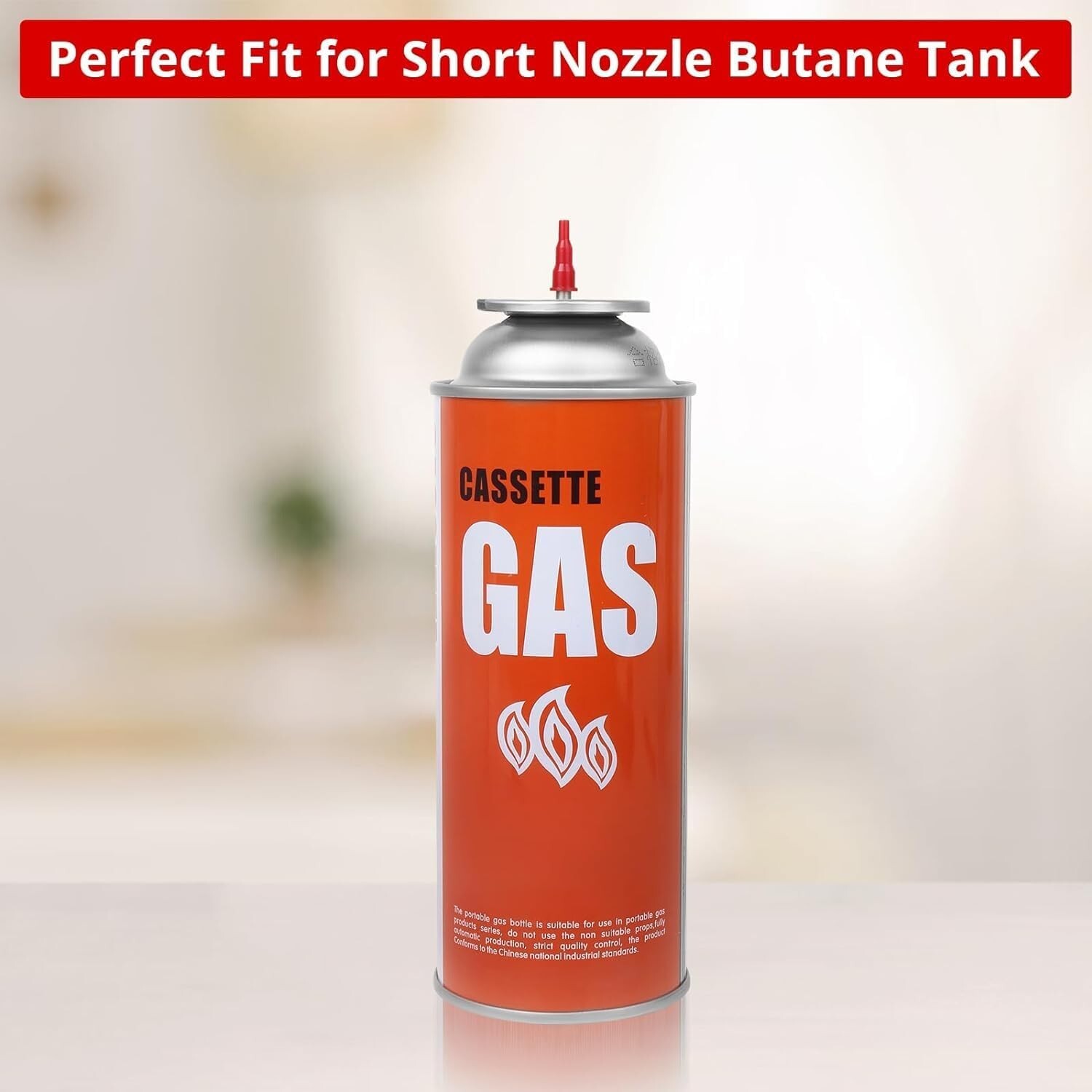 Multi-Purpose Butane Tank Adapter with 8 Refill Tips – Compact & Portable