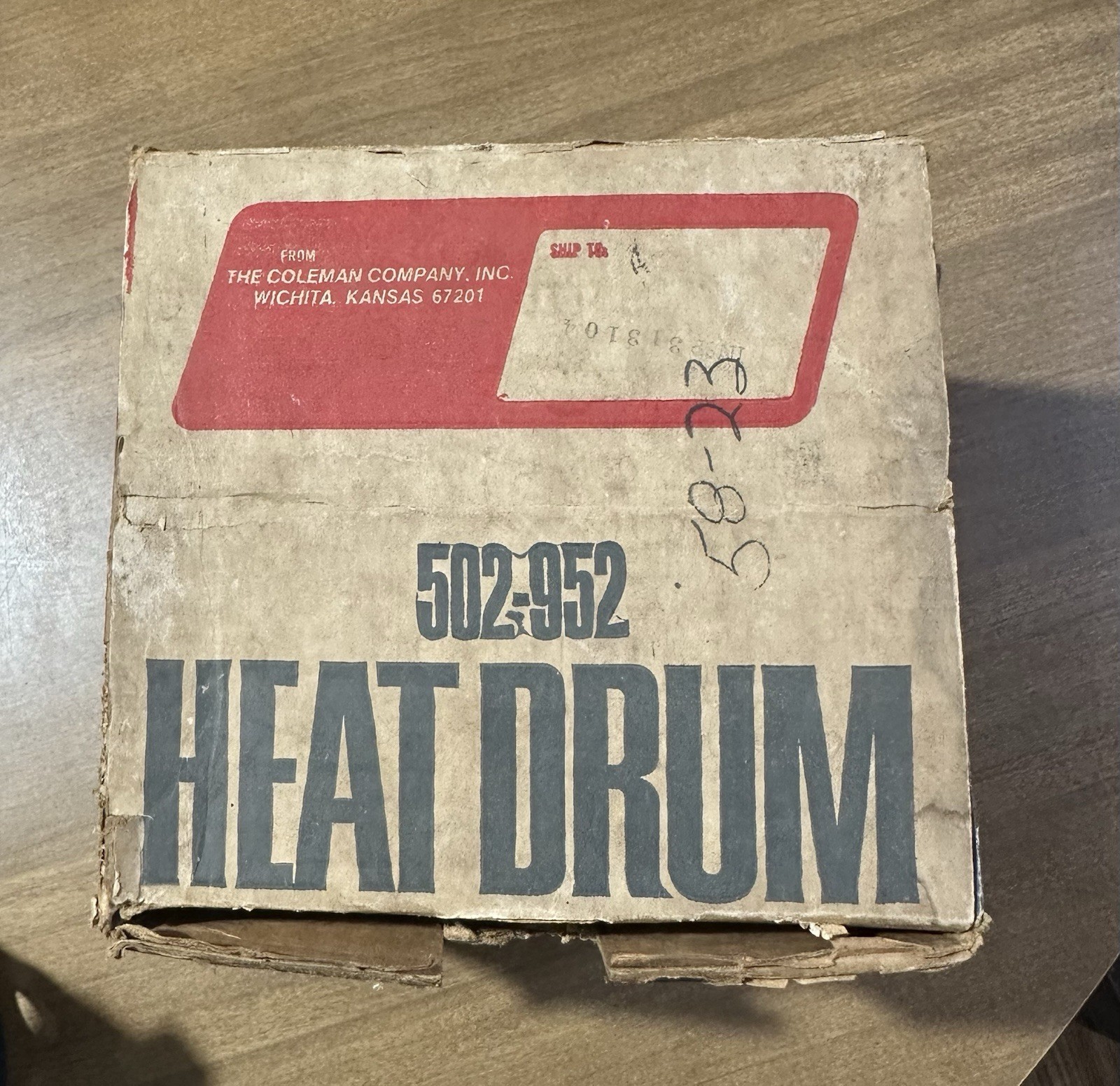 Vintage Coleman Heat Drum #502-952 For Camp Stove Original Box Barely Used