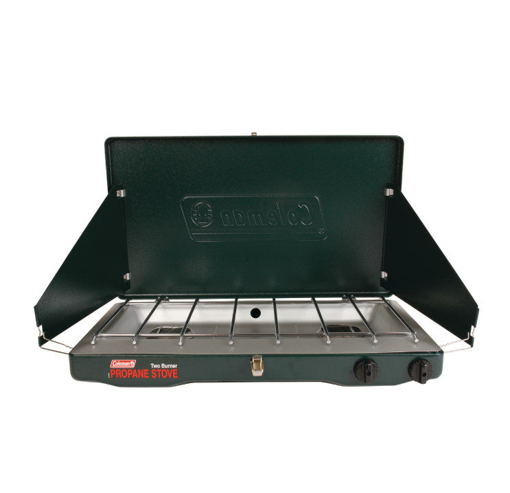 Coleman Brand, Matchlight 10,000 BTU 2-Burner Propane Stove, Black