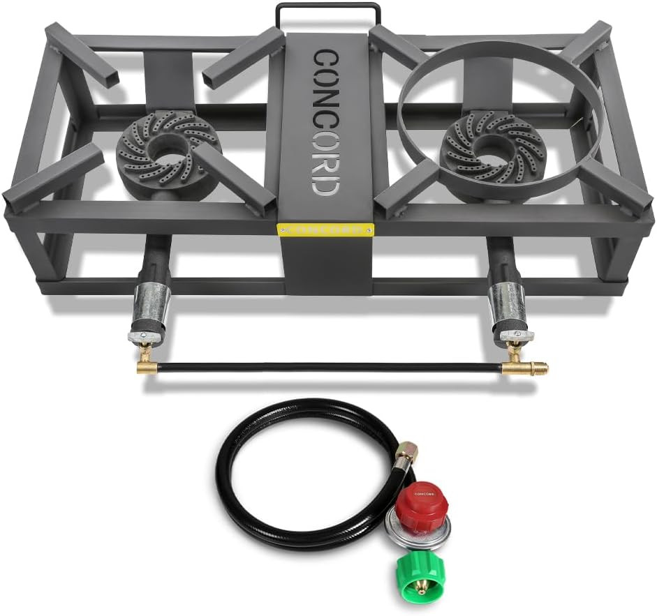 CONCORD the BLOCK BURNER MAX Double Propane Outdoor Burner. 200,000 Total BTU. W